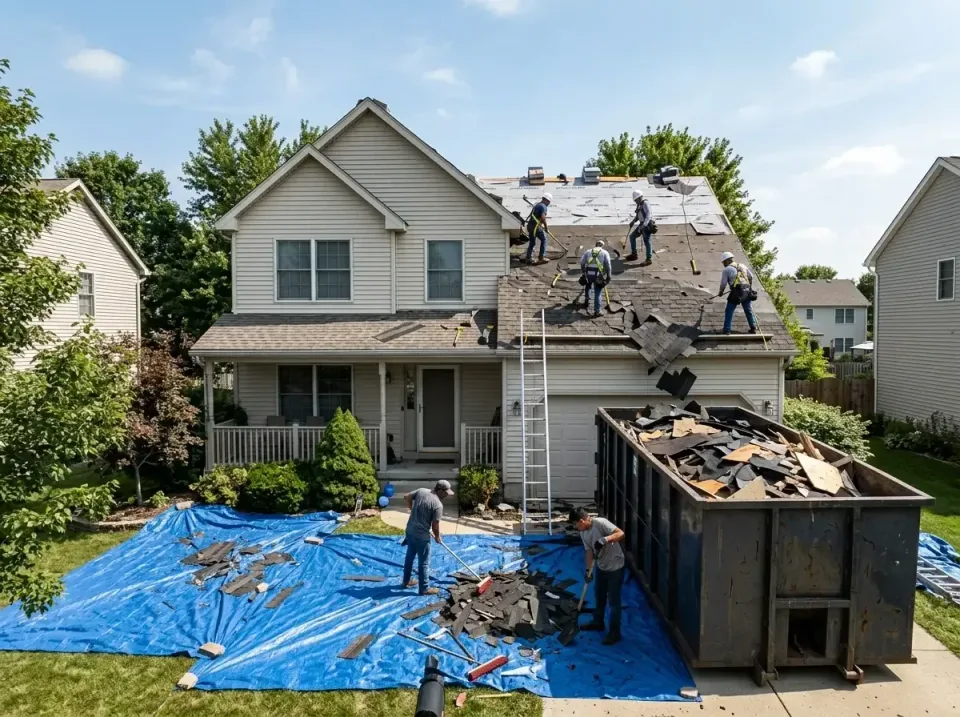 roof-replacement-debris-remova-004 — frequently asked questions, Cheapest Dumpster Rentals in Idaho Falls, ID